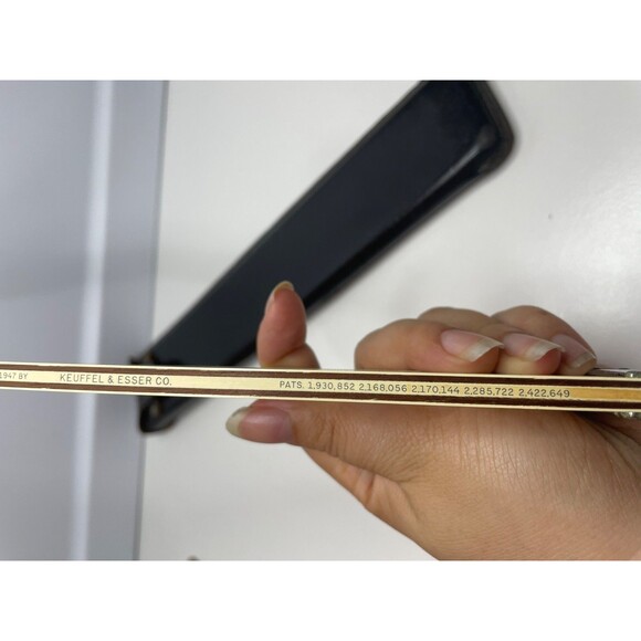 Keuffel Esser Slide Rule N4081-3 Log Log Duplex Decitrig Leather Case Box 1940s - Picture 6 of 8